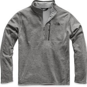 Like New North Face Canyonlands Flashdry Gray Black Panel ½-Zip Pullover